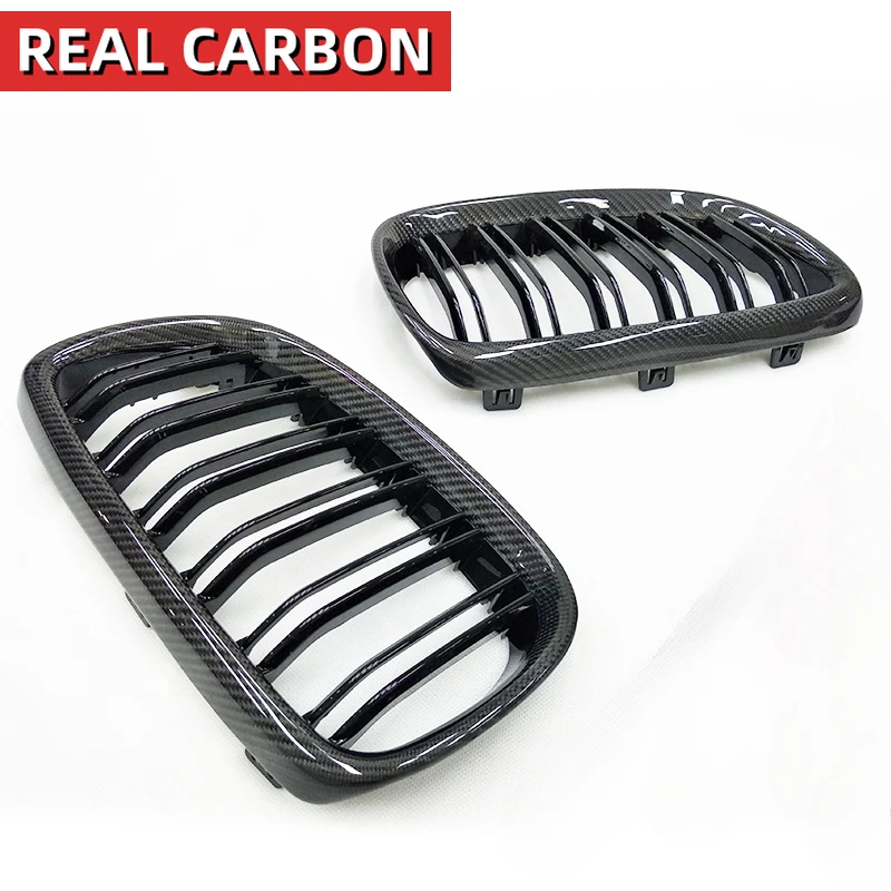 E92 E93 Carbon Fiber Grills For BMW 3 Series E92 E93 M3 Coupe Car Front Bumper Grill 2006-2009Pre-LCI