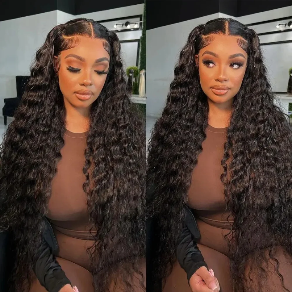 200 Density 13x4 Deep Wave Wig Brazilian Hair 13x6 Hd Lace Front Wig Deep Wave Curly Frontal Human Hair Wigs For Black Women