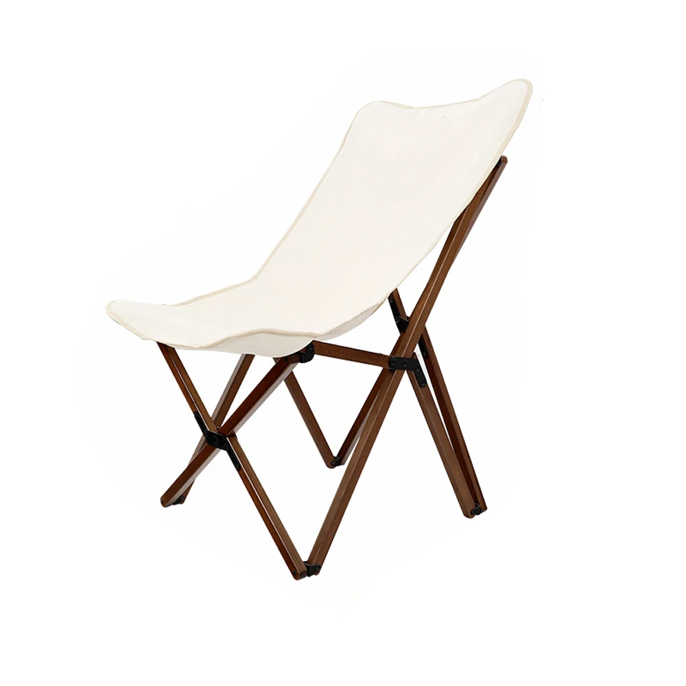 

120KG Heavy Duty Camp Chair Portable Ultralight Oversized Wooden Camping Chair for Outdoor