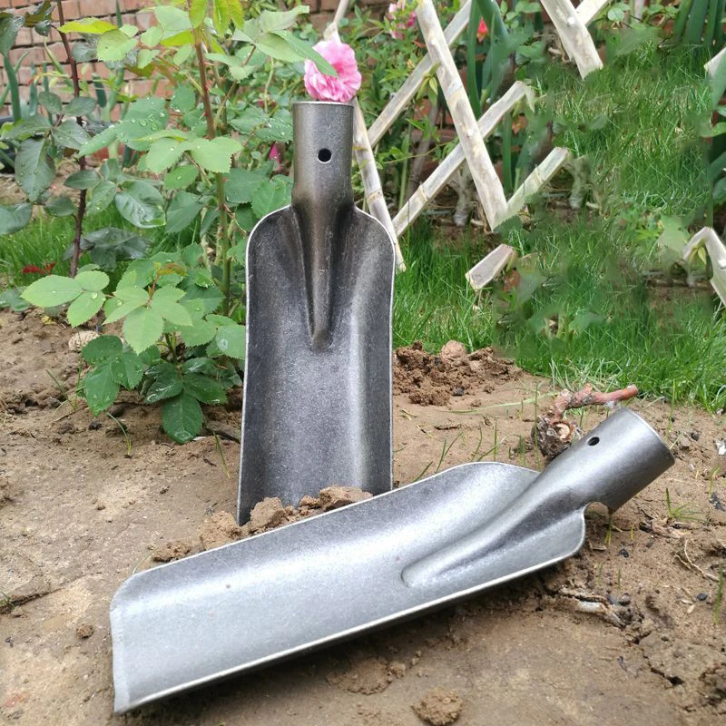 1Pc Thickened Manganese Steel Garden Shovel - Small Spade for Soil Planting Mountain Herd Agricultural Digging Work Tool