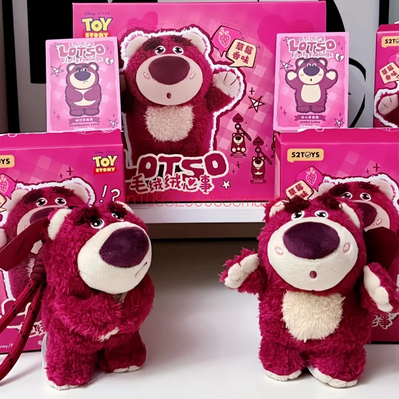 Hot 52toys Disney Lotso Fluffy Feelings Series Blind Box Plush Pendant Doll Cute Anime Figure Room Ornament Collectible Toy Gift view 5