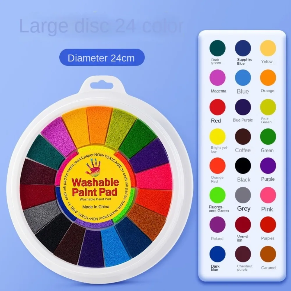 6/12/24 /36Color Finger Painting Kit Funny Washable Drawing Toys Montessori Learning DIY Crafts Finger Paint Set Kids Student