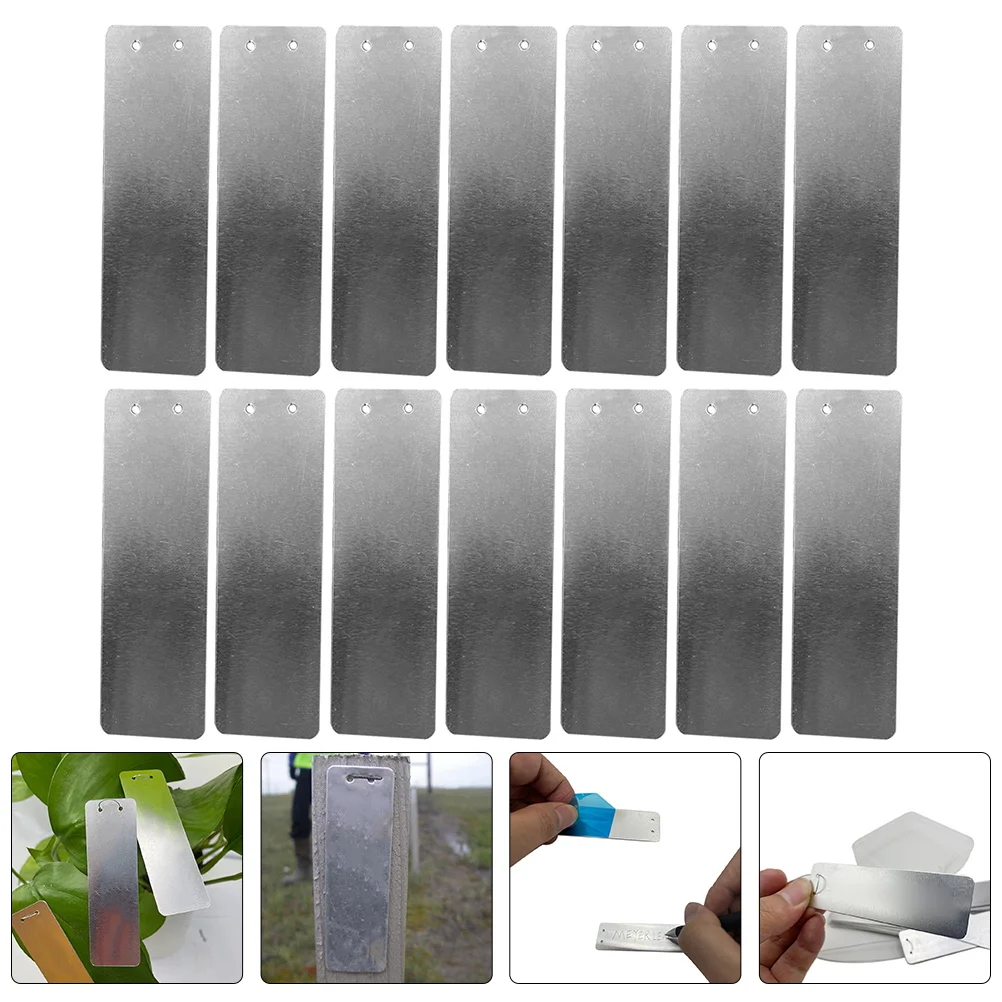 

50Pcs Garden Plant Markers Aluminum Labels for Identifying Flowers Herbs Shrubs Greenhouse Landscaping Yard Decorative Use