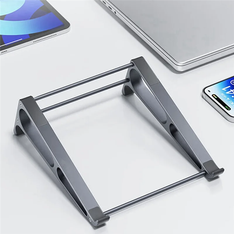 Suporte vertical para laptop destacável de alumínio 2 em 1, suporte de armazenamento para tablet, adequado para dispositivos de 10-17,4 polegadas, tamanho grande
