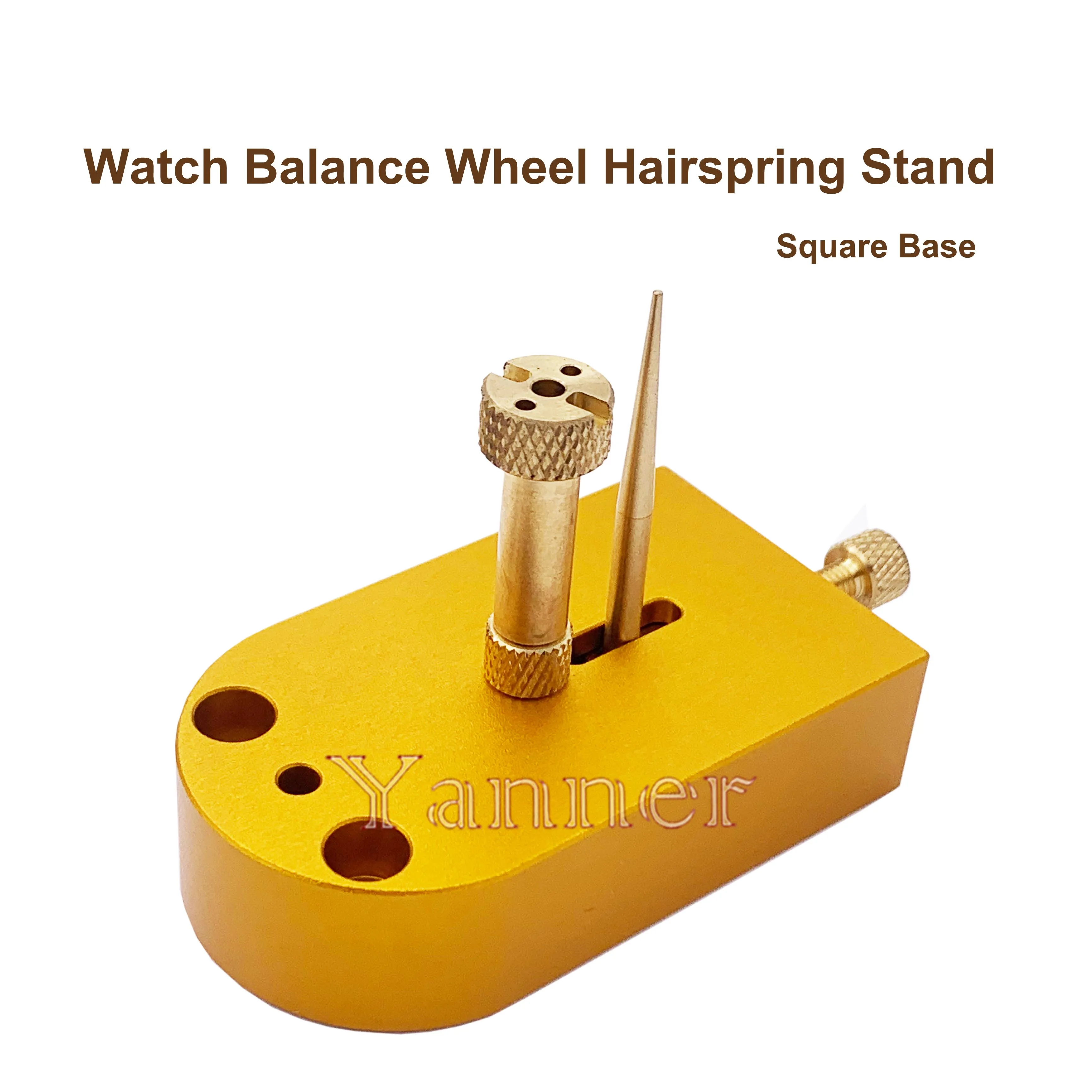 Watch Balance Wheel Hairspring Stand Base Support Watchmaker Calibration Repair Tool