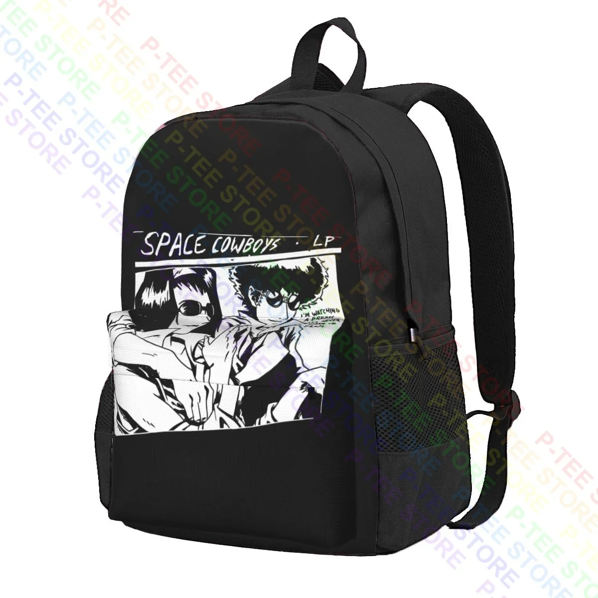 Sonic Cowboys Cowboy Bebop Sonic Youth Album X Spike Spiegel Faye Large Capacity Backpack School School Sport Bag