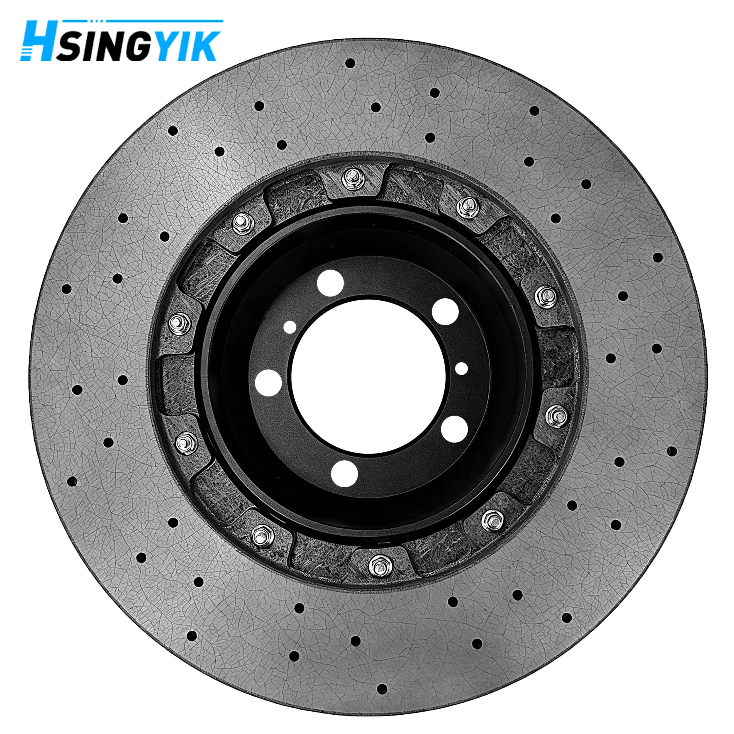 Racing Upgrade Rear Carbon Ceramic Brake Disc Rotor 380x30mm CCB   Fit For Porsche For 911 For Turbo S For GT2 For RS