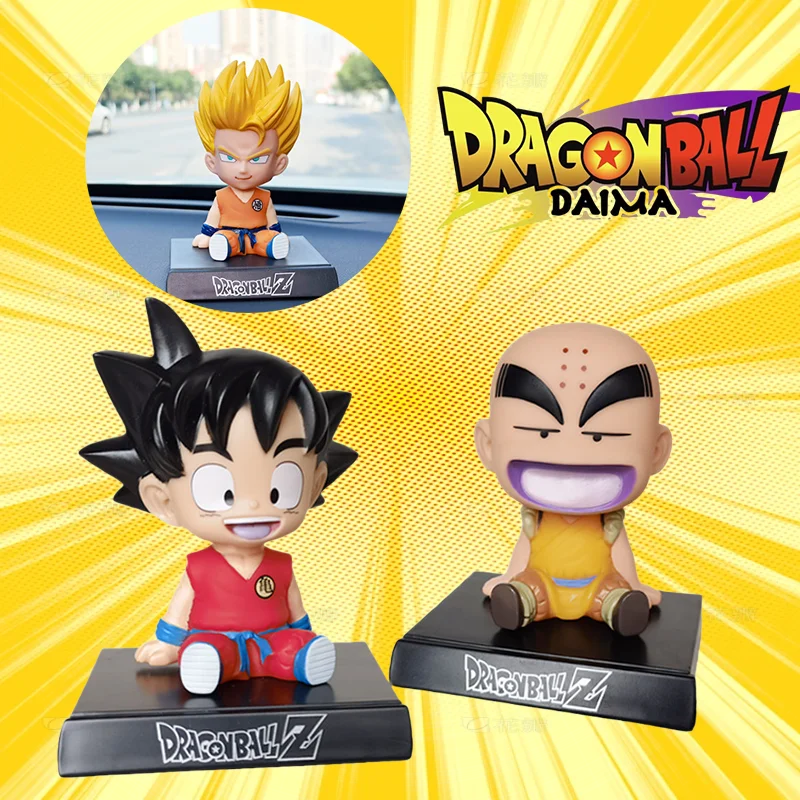 لعبة دراغون بول أرقام جوكو يهز رئيس دمية مكتب سيارة الديكور نموذج اللعب الهدايا أنيمي بولي كلوريد الفينيل الشكل حامل جوّال بلاستيكي الحلي المنزلية