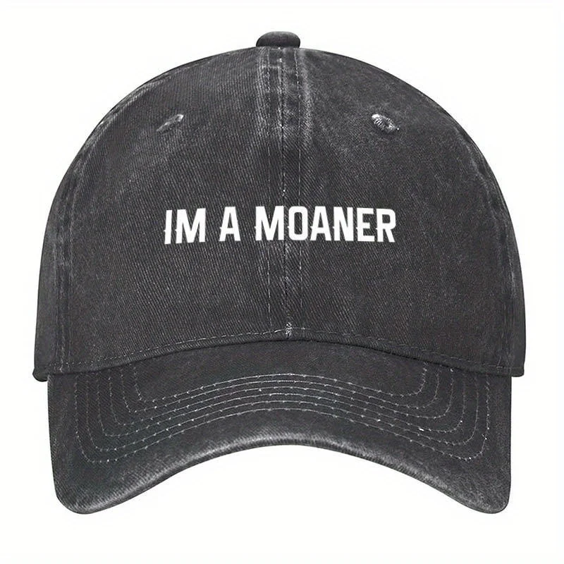 Im a Moaner Sexy Women Men Funny Pickup Line Adult Humor 1792809 Hats Vintage Washed Baseball Cap