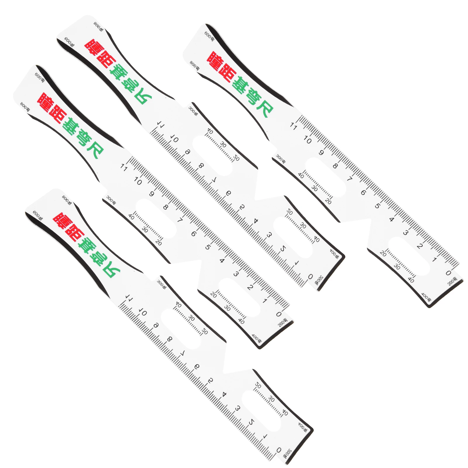 4Pcs Pupil Distance Ruler Lightweight Multifunction Pupillometer PD for Glasses Accurate Optical Measurement Tool Portable