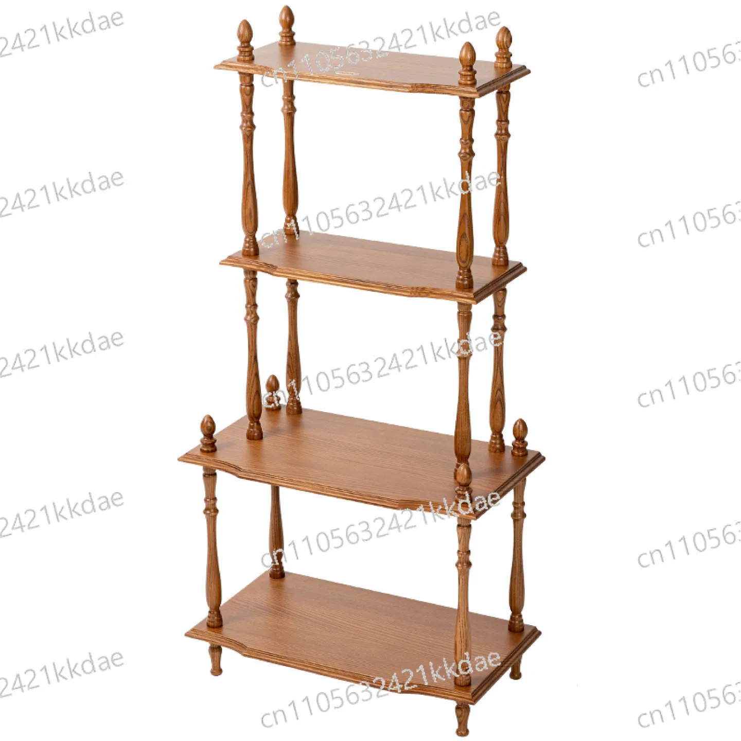 Ash Wood Multi-functional Four-layer Storage Floor Shelf