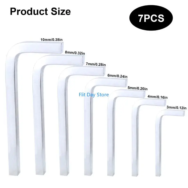 F92C 7pcs L Форма Квадратная Клавиша Ключ Ключи