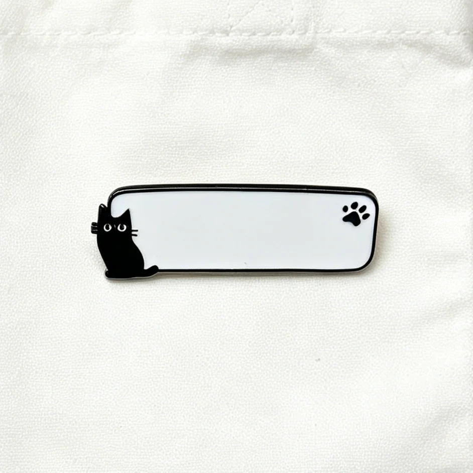 Freche Lustige Text-Emaille-Pin-Sets Introvertierte Zitate Schwarze Katze Abzeichen Benutzerdefinierte Metall-Brosche Rucksack-Deko Geschenk – Detail 6