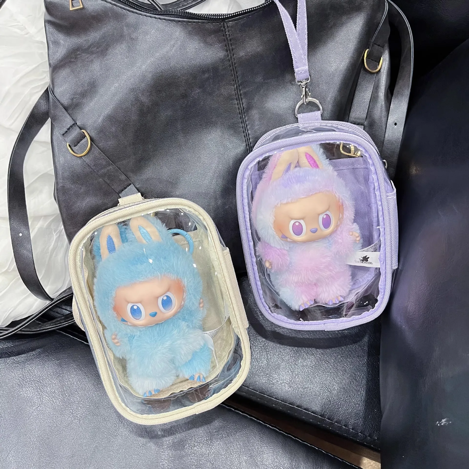 

1pc 16.7*8.0*11.8cm Display Bag For Labubu V1 V2 V3 labubu Outing Handbag(Cards can be placed) Japanese-style pain Bag