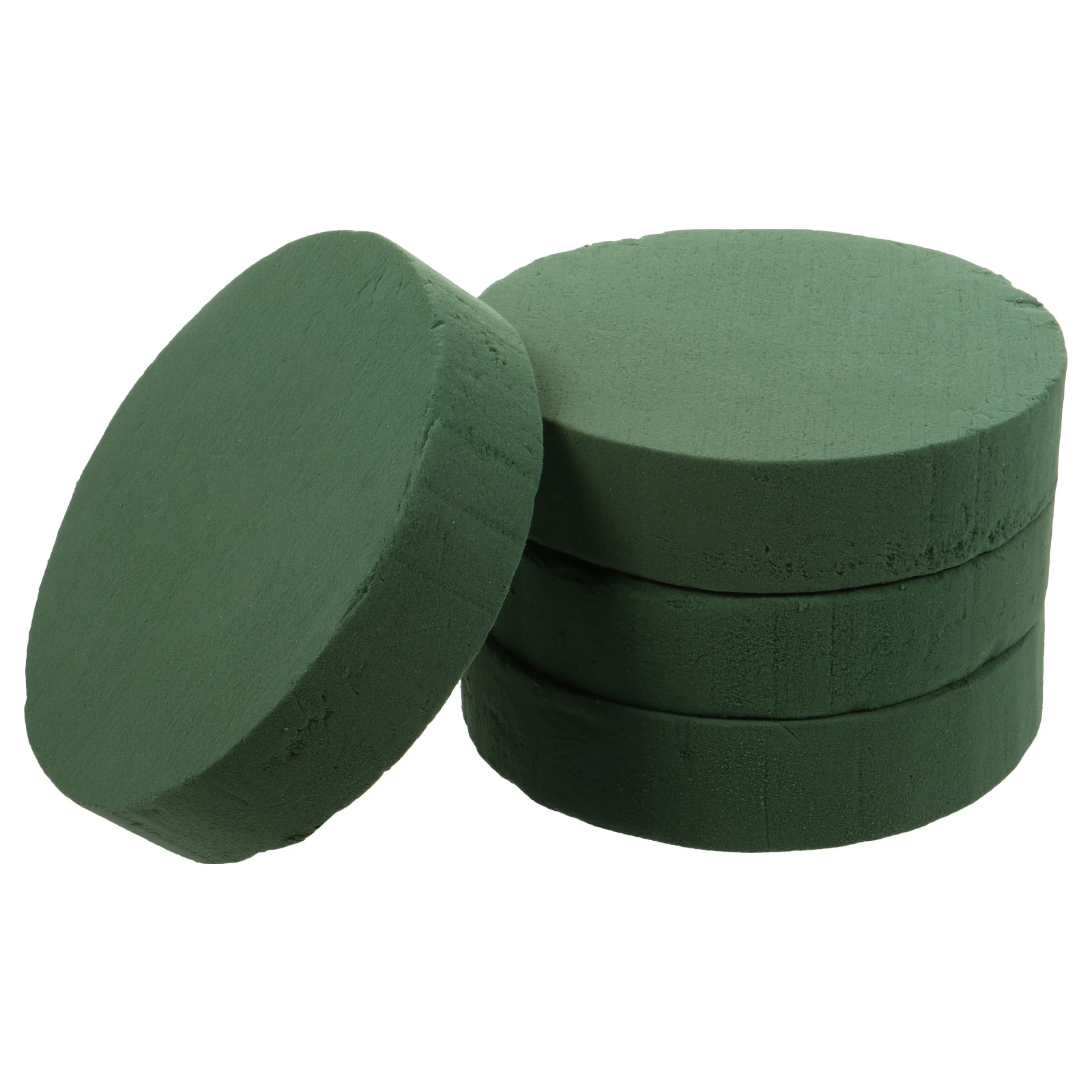 

4pcs 4/ Decor Floral Foams Floral Sponge Block Flower Mud Round Clay DIY Craft Vase Flower Arrangement Fresh-Keeping Holder