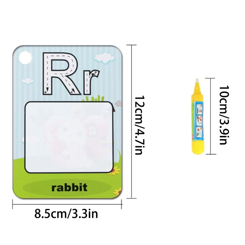 Thẻ Từ Màu Nước 26 Chữ Cái Số Thẻ Vẽ nguệch ngoạc Nước Từ