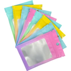 100pcs,Mini Transparent Jewelry Packing Bag,Resealable Ziplock Packaging Bags Nail Accessories Packaging Bags For Small Business