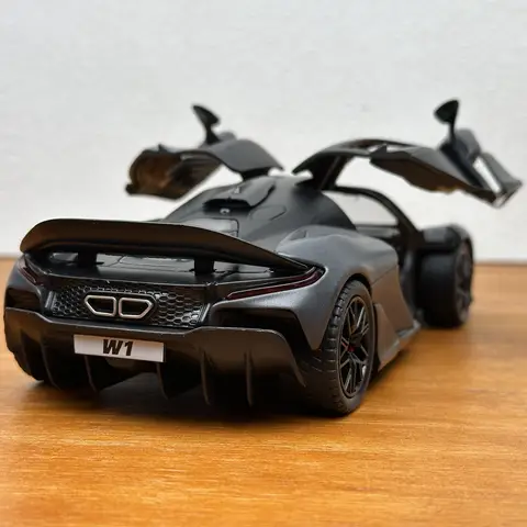 1:24 W1 Supercar Alloy Car Diecasts & Vehicles Model Mini Car Party Home Birthday Gifts For Boyfriend Living Study Room Bedroom
