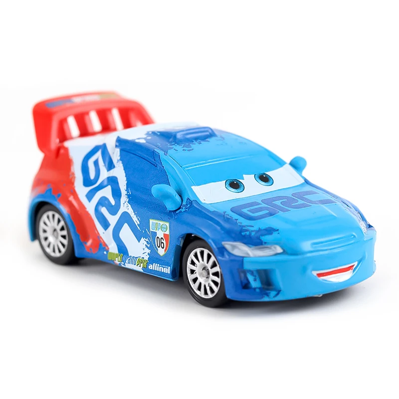 Cars 3 Pixar Cars 2 Lightning McQueen Mater Sheriff Legierungsmetall-Modellautos 1:55 Metallspielzeugfahrzeuge Jungen Kinder Geschenke Spielzeug