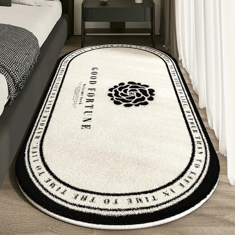 

VIKAMA Imitation Cashmere French Small Perfume Bedside Rug Simple Light Luxury Senior Sense Of Dirty Living Room Sofa Carpet