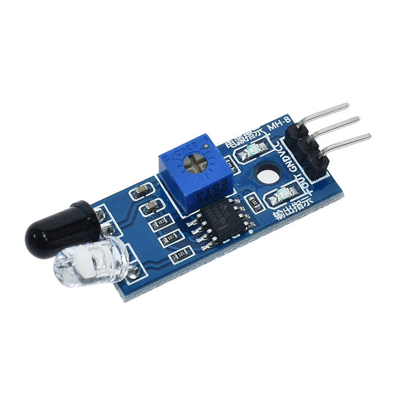Infrared Obstacle Avoidance Module - Line Tracking Sensor Black/White Line Recognition, Distance Adjustable, 10 Pieces