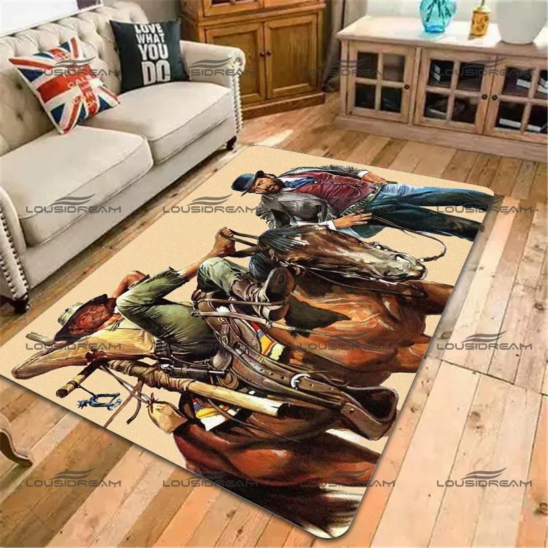 Bud Spencer & Terence Hill Decorative Carpet Square Flannel Character Art Rugs Modern Home Living Room Floor Mats Bedroom Carpet