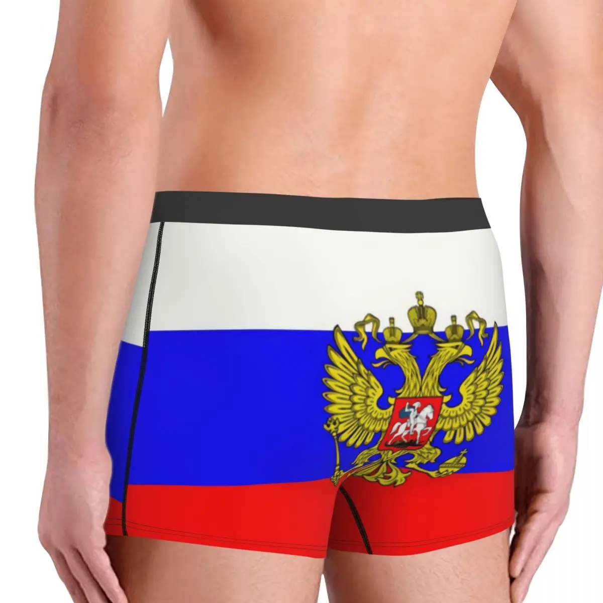 Custom Russian Flag Underwear Men Breathbale Boxer Briefs Shorts Panties Soft Underpants For Homme