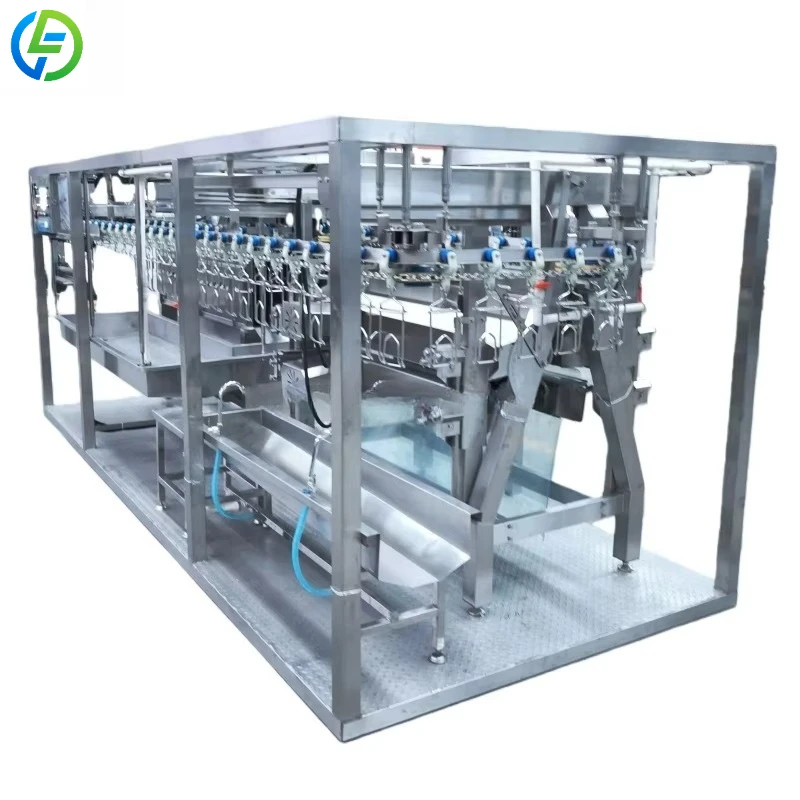 Customized Stainless Steel Free Installation Automatic 1000 Chickens Per Hour Factory Compact Chicken Slaughtering Machine Line