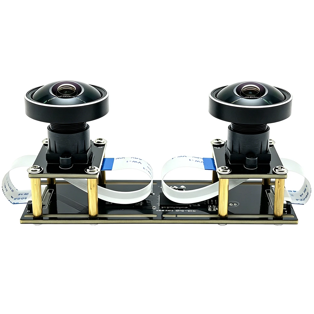 5MP Dual Panoramic Fisheye 3040*1520 Webcam 30FPS USB Camera Module for 3D VR Virtual Reality Stereo Synchronization Binocular
