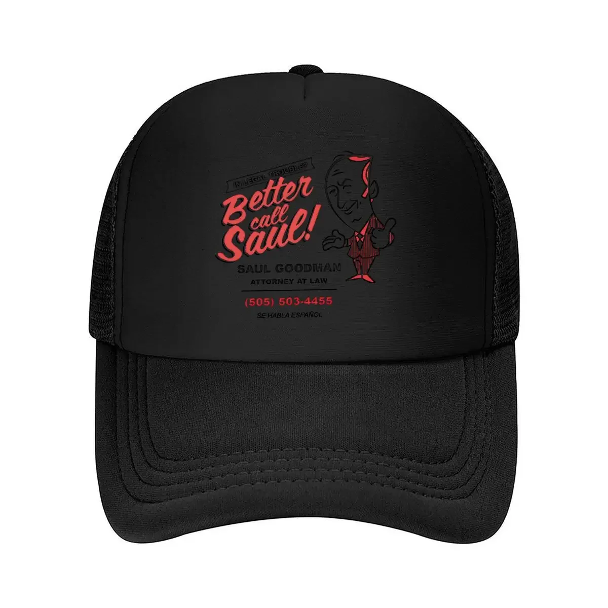 New Saul Goodman Attorney Better Call  Legal Service Promo Design Mesh Baseball Cap
