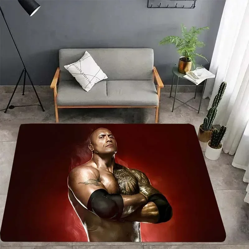 3D movie star B-Dwayne Johnson Carpet living room home decor children's bedroom baby mat bathroom kitchen rug birthday present