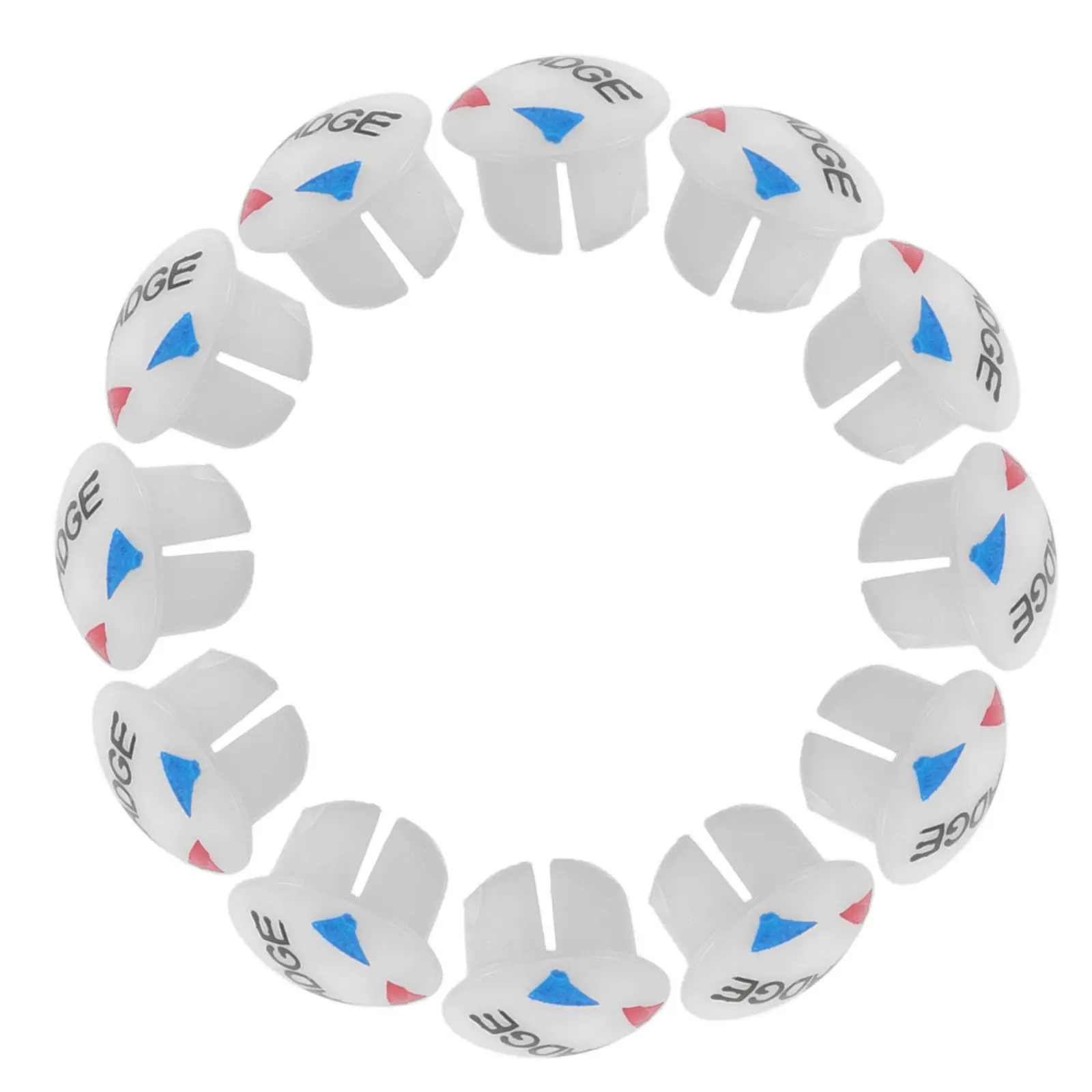 

120 шт. индексных кнопок-маркеров для смесителя: знаки горячей/холодной воды, красные/синие пластиковые накладки на отверстия для крана, маркеры температуры воды для ванной комнаты