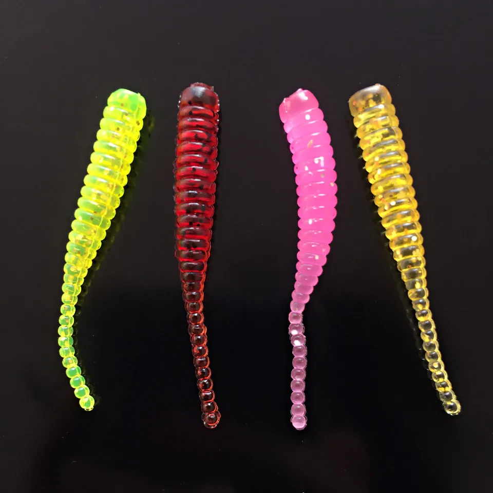 Swolfy 50pcs Soft Lure 4cm 0.4g Soft Bait Silicone Bait Plastic Fishing Lure Iscas Artificiais Para Pesca Leurre Souple