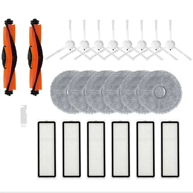 

ABGH-For Xiaomi Mijia 3S 2Pro B108CN B113CN Robot Vacuum Cleaner Roller Main Side Brush Hepa Filter Mop Spare Parts