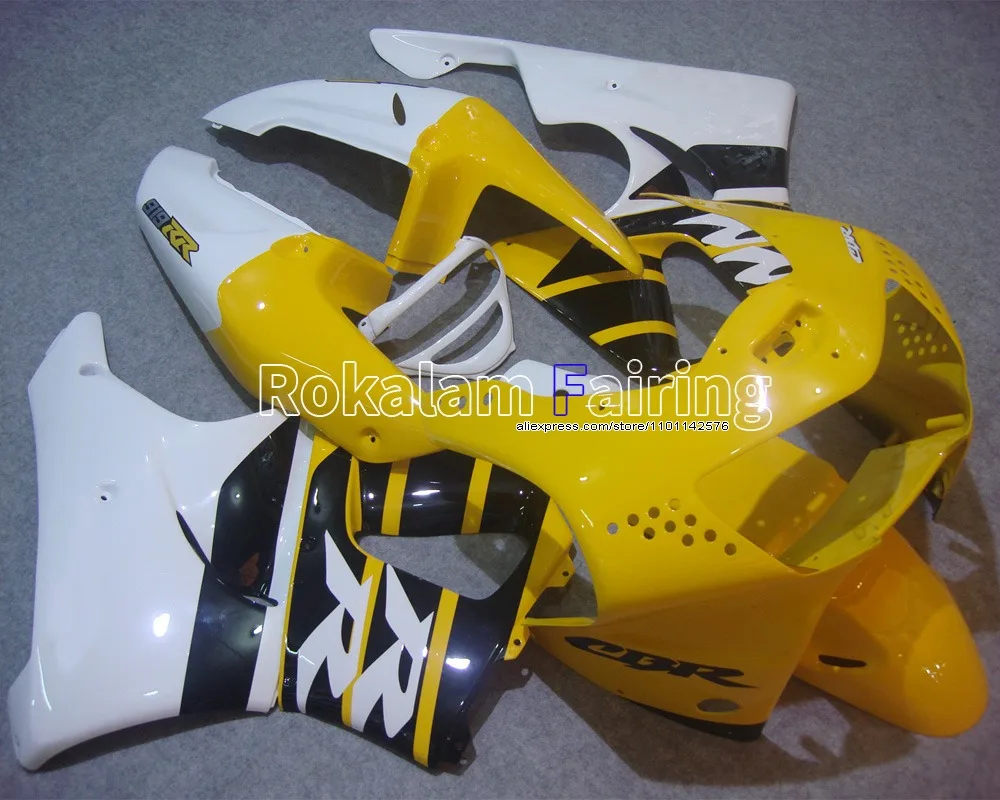 For Honda CBR900RR 919 1998 1999 CBR900 RR CBR 900RR 98 99 CBR919 CBR900919 Yellow White Motorbike Cowling Motorcycle Fairing