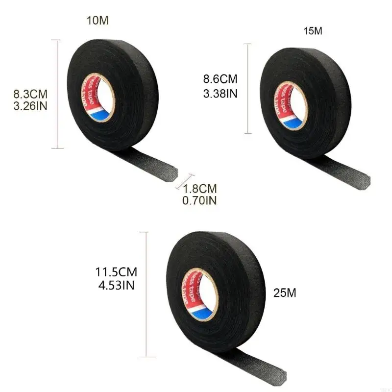 W89C Heat-resistant Cloth Fabric Tape Harness Wiring Electrical Heat Tapes for Home Kitchen Refrigerator Cables Repair
