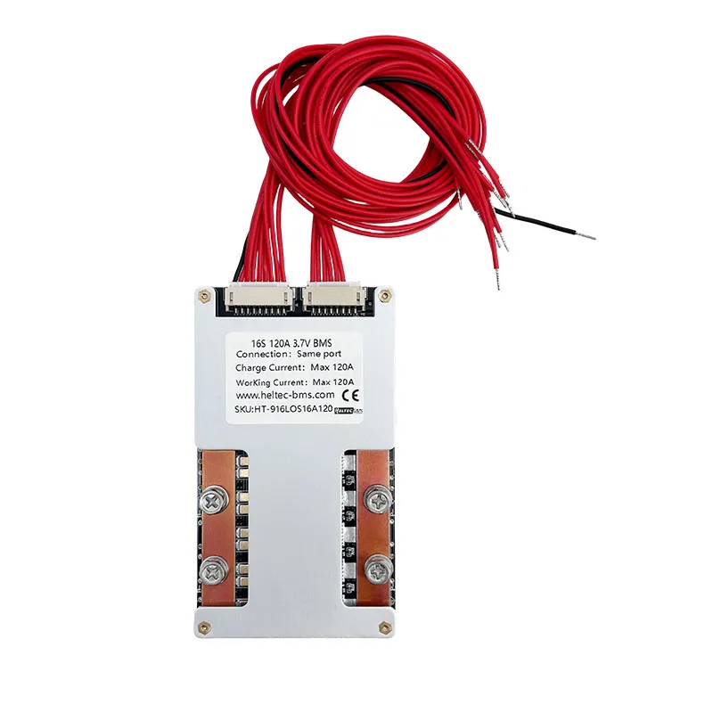 10S 12S 13S 14S 16S 36V BMS 48V 60V 120A BMS الثلاثي بطارية ليثيوم لوح حماية البطارية مع شحن متوازن