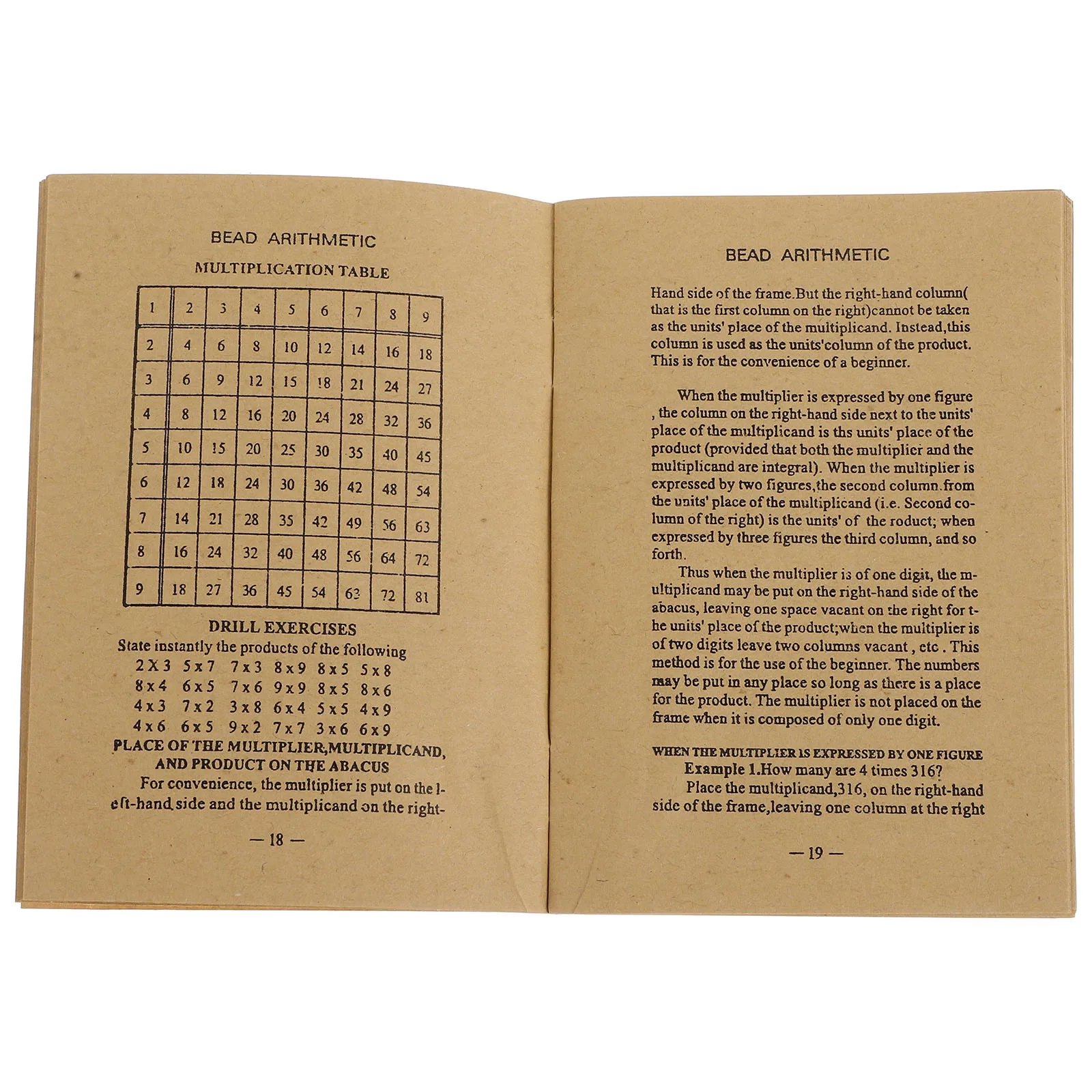 

Abacus Instruction Manual Learning Guidebook Rules English Instructions Chinese Abacus Tutorial Book Math Skills