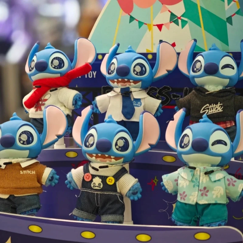 عالية الجودة الأصلي غرزة أنيمي الشكل صندوق أعمى سلسلة الغموض غرفة الديكور تحصيل لعبة للأطفال فكرة هدية مخصصة