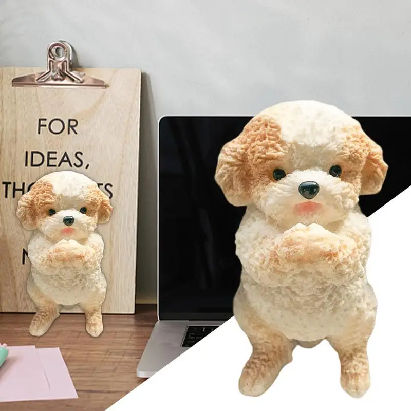 Sensory Dog Toys Squeeze Toys Desk Decor Venting Toy Cat Dog Shape Collectible Figurines Desk Toys Soft Flocking Fidget Toys For