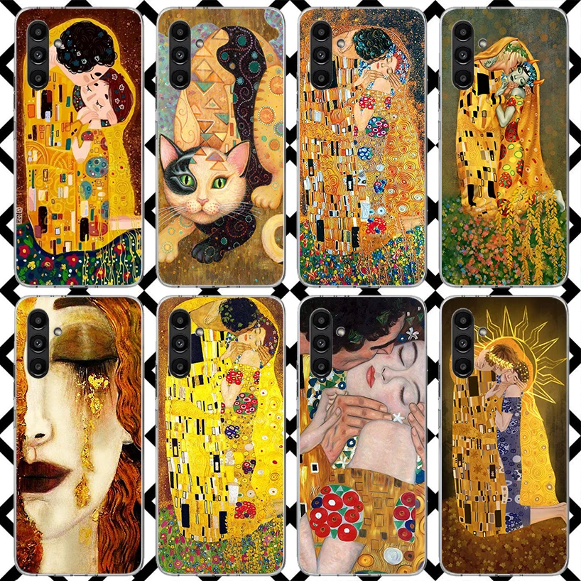 Kiss by Gustav Klimt Phone Case for Samsung Galaxy A17 A37 A57 A16 A26 A36 A56 A15 A25 A35 A55 A14 A24 A34 A54 A13 A23 A33 A53 G