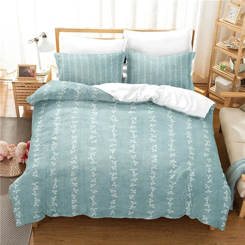 Juego de Ropa de Cama Nuevo, Simple, Liso, con Funda Nórdica, Tamaño King, Súper Suave, Cómodo, Color Verde Claro, Ropa de Cama, Tamaño Completo