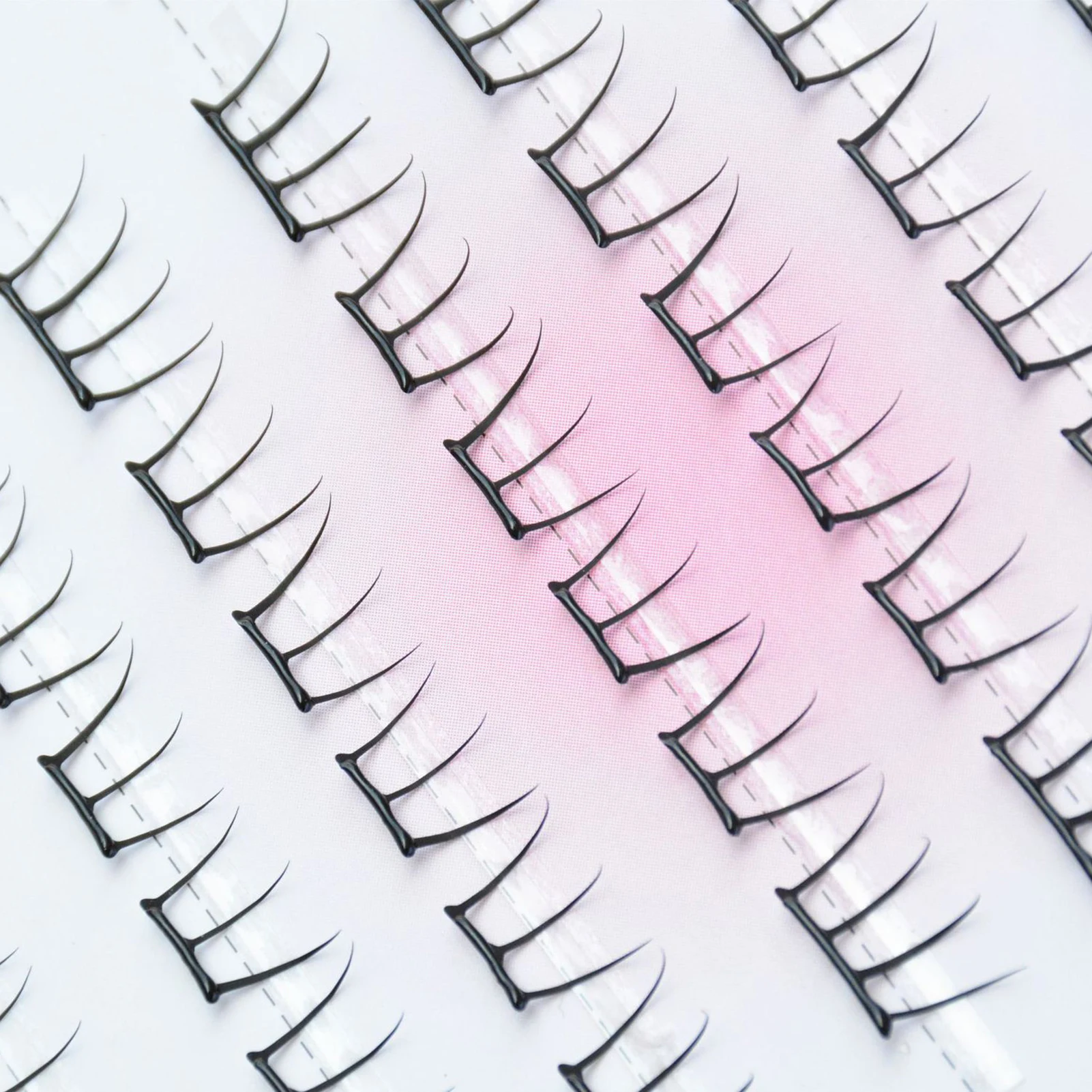 ขนตาปลอมสไตล์เกาหลีแบบไม่ต้องใช้กาว ดูเป็นธรรมชาติ นุ่ม งอน งอนเด้ง แบบเส้นต่อเส้น ขนาด 7-13 มม. คละแบบ สำหรับแต่งหน้าประจำวัน