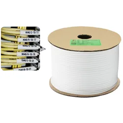 0.5 0.75 1.0 1.5 2.5~25mm2 PVC White Handwriting Ferrule Printing Machine Number Plum Tube Wire Sleeve Blank Cable Marker