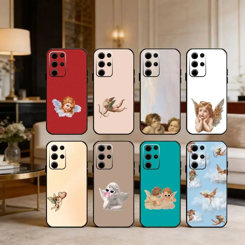 

A-Angel Wallpaper Phone Case For Samsung S25,S24,S21,S22,S23,S30,Ultra,S20,Plus,Fe,Note,5G Black Cover
