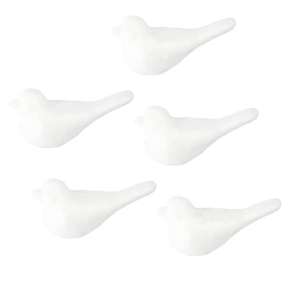 

5 Pcs Foam Birds Decoration DIY Painting Craft Christmas Ornaments Halloween Safe Light Fun Foam Molds Reusable Odorless