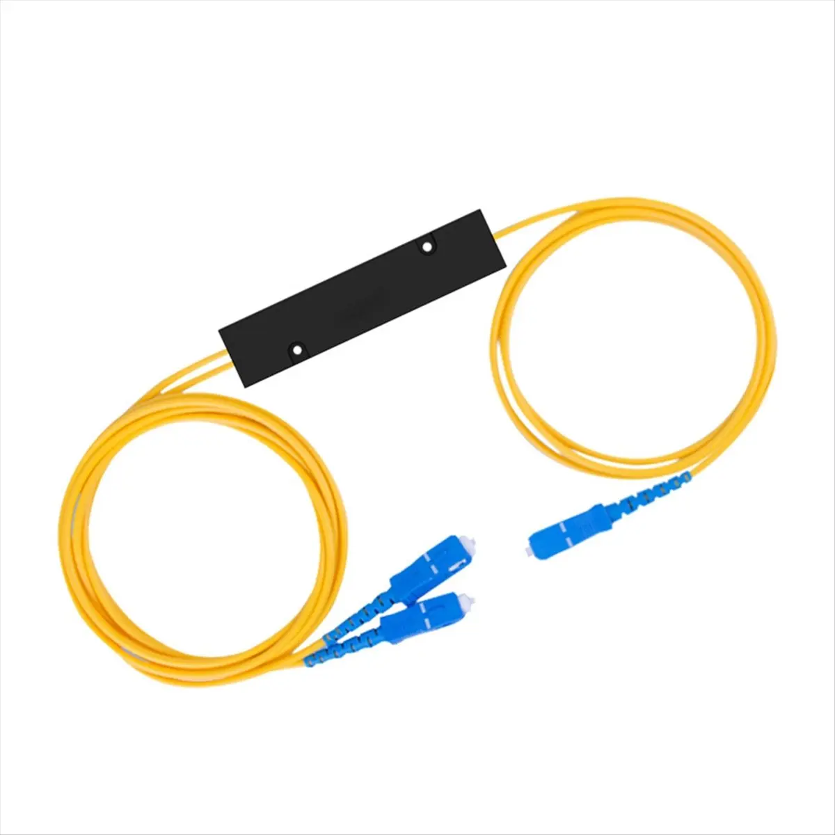 10 Pcs/Set Ftth SC UPC 1X2 Plc Singlemode Fiber Optical Splitter Fbt Optical Multifunctional Convenient Coupler