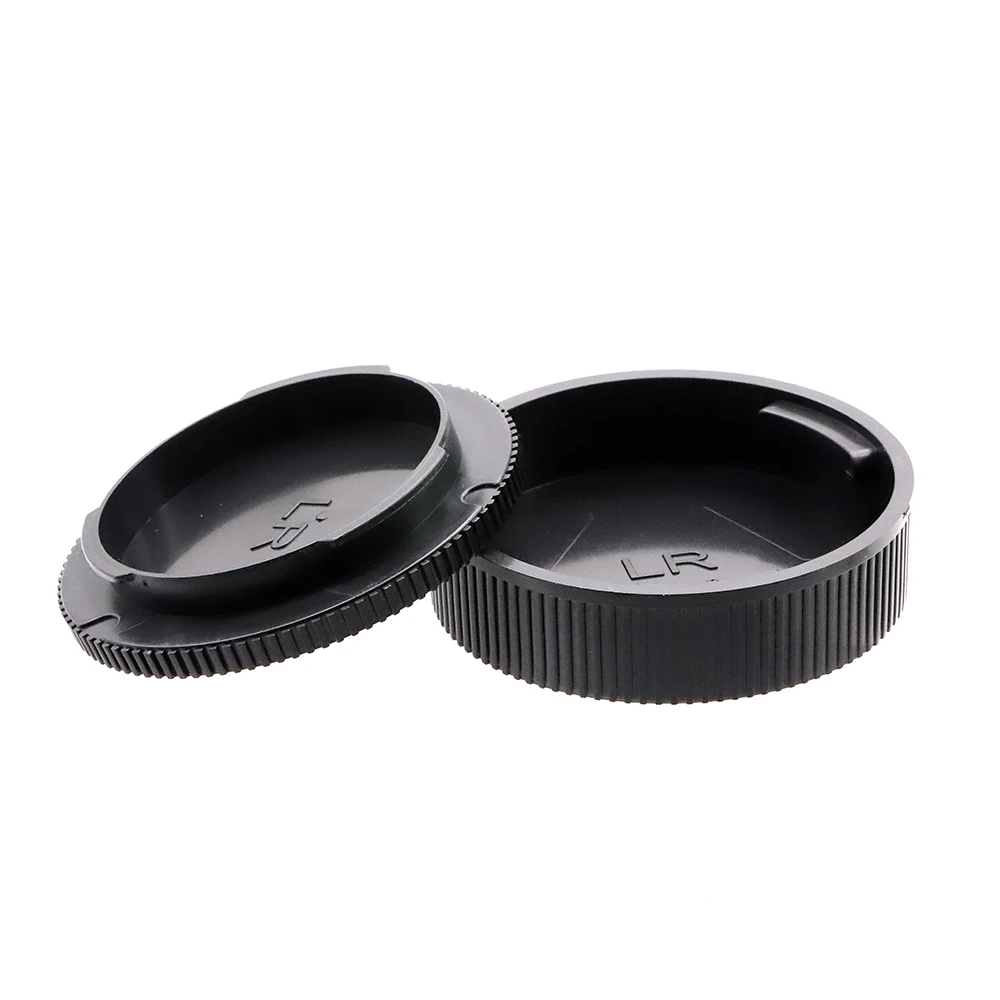 For Leica R mount Rear Lens Cap + Camera Body Cap Plastic Black for LR mount camera and lens