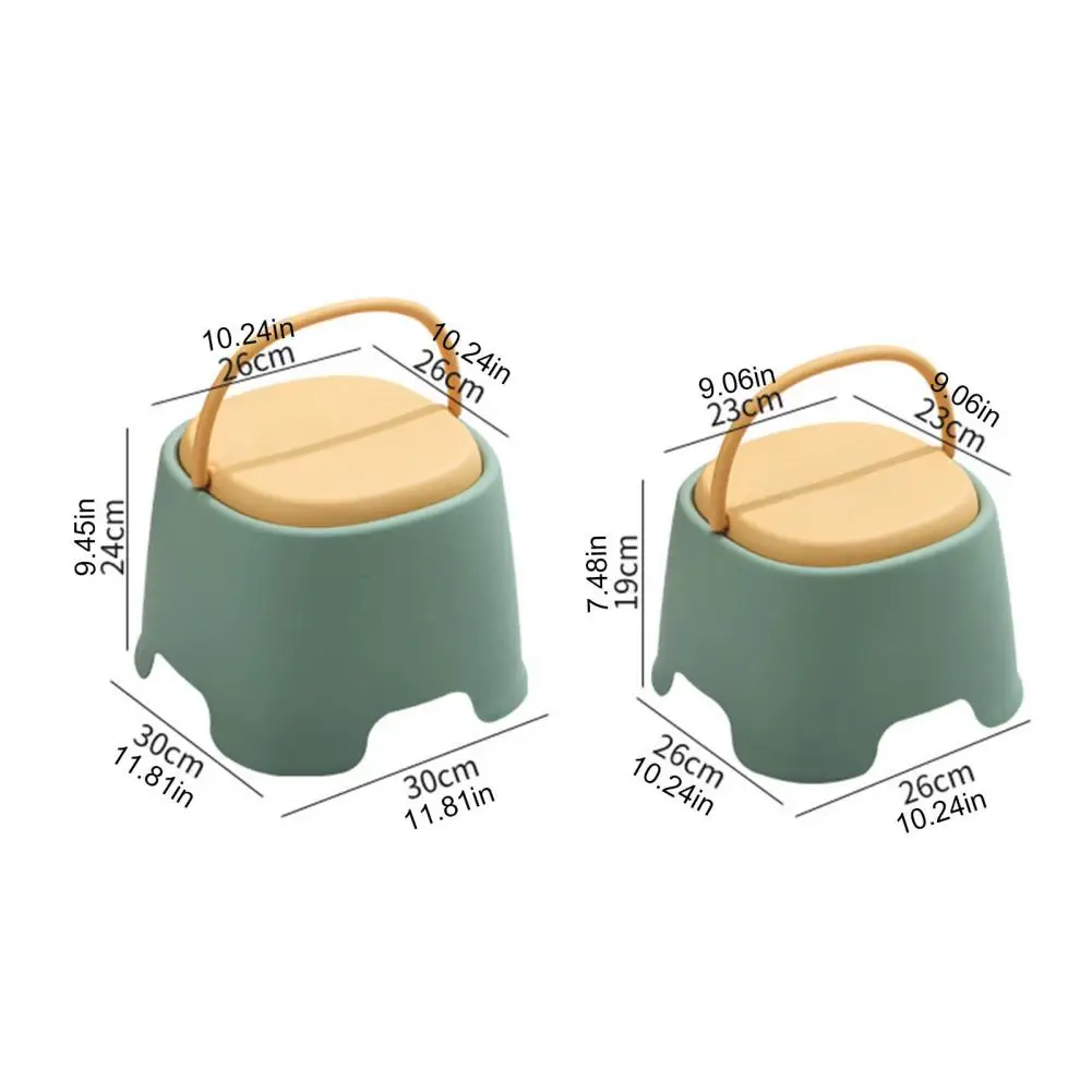

Пластиковый складной табурет для детей с ручкой, низкий, усиленный, нескользящий, легкий, для дома