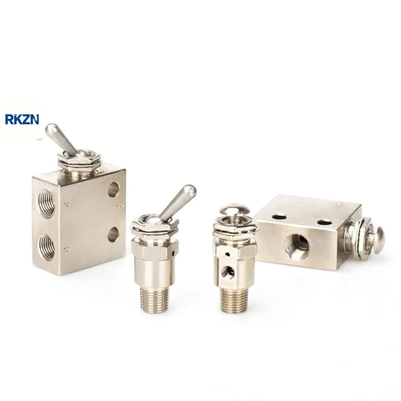 Air Pneumatic Mechanical Valve 2 Position 5 Way Toggle Button Switch TAC2-41V 31V 41P 31P 41PP TAC-4V 4P 3P 3V TV-3S